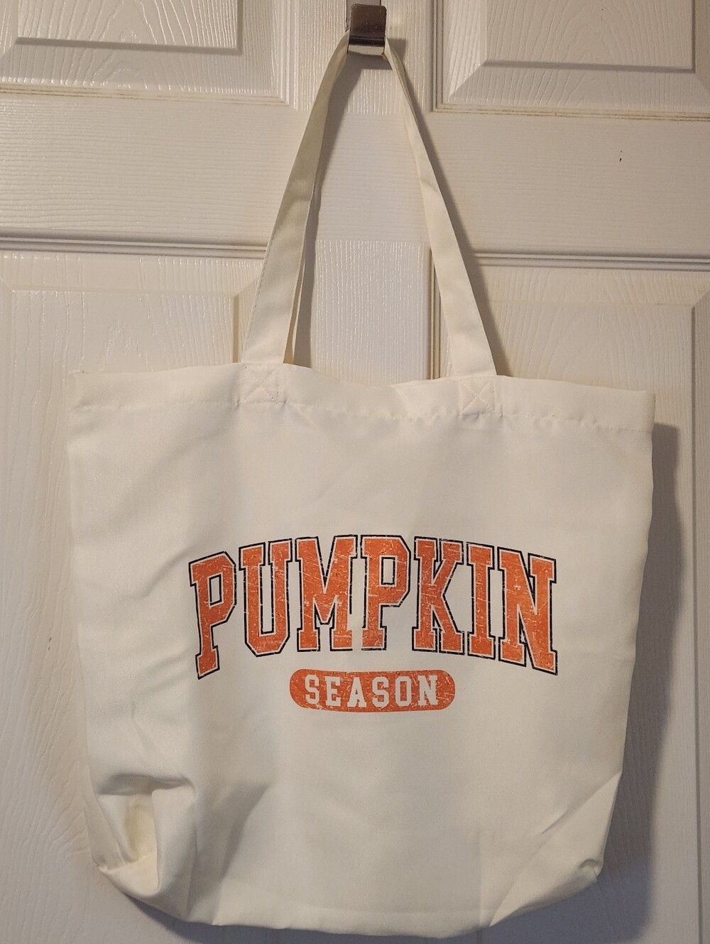 PUMPKIN SEASON TOTE BAG, NWOT